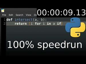 Python programmer vs C programmer (speedrun)