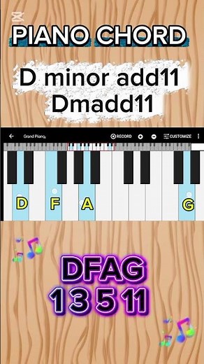 Dmadd11 chord on piano for beginners 🎹 ❤️🎹#piano #pianochords #music #shorts #youtubeshorts