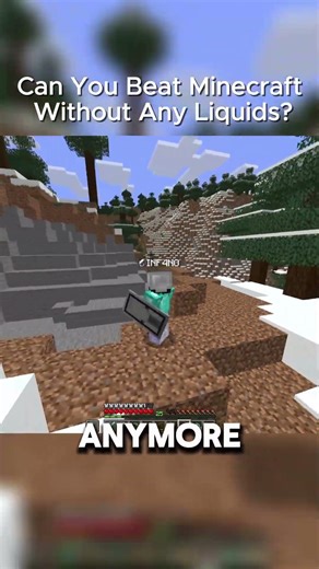 Minecraft But Liquids Are BANNED #minecraft #challenge #shorts