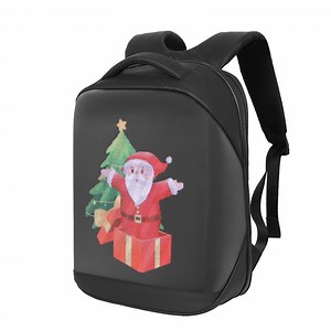 [Hot Item] Best High Quality Bag Personalized Smart LED Backpack Polyester with Screen Waterproof Fashion