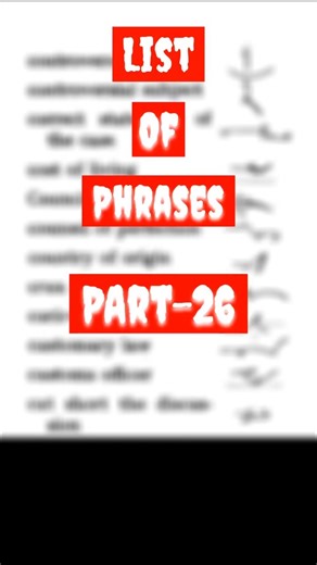 List of Phrases (Part-26) || English Shorthand Phrases || #stenographer #englishshorthand