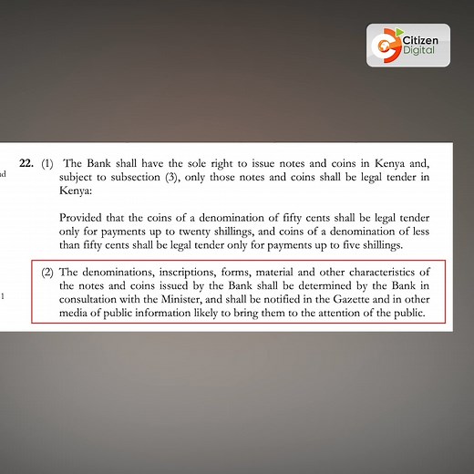 5.5K views · 126 reactions | CBK makes 4 changes to Kenyan banknotes | Citizen TV Kenya | Facebook