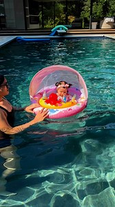 Her first summer and she’s lovin the daily pool activity💜 #baby #reels #poolday #babygirl #summer | Marnie Hollie