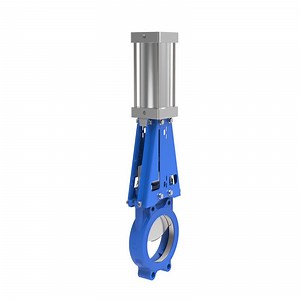 [Hot Item] DN200 Pneumatic Operated Ductile Iron Manual Slurry Knife Gate Valve with Metal Seal