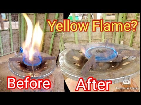 Yellow Flame Gas Burner? Do this immediately