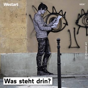742K views · 100 reactions | Westart präsentiert: Street-Art auf großer Reise. Der aufstrebende Künstler Levalet schickt seine Kunst auf eine Odyssee voller Abenteuer und skurriler Begegnungen. Wohin sollte der Künstler sein Werk als nächstes reisen lassen? | WDR | Facebook