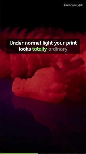 This Filament Has Quantum Dots Inside It #3dprinting