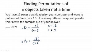 Permutations - Example 4 ( Video ) | Probability