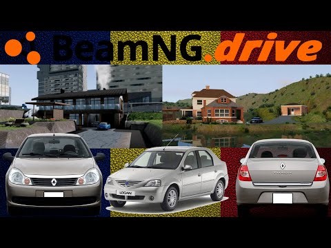 BeamNG Drive Galacis Romania Map with Renault Symbol Thalia and Dacia Logan