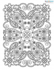 Adult Coloring Pages for Stress Relief | LoveToKnow Health & Wellness