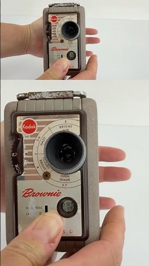 Vintage 1950s KODAK Brownie 8mm Movie Camera II - Made in USA TESTED AND WORKING #vintagecamera