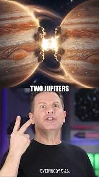 What If 2 Jupiters Collided? #Jupiter #Planets #Space #Cosmos #SolarSystem #Science #Shorts
