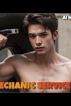 [Ai Generated 22] AUTO MECHANIC SERVICE - Ai art Gay - Lookbook - AiMen Studio - Ai_Men_Studio