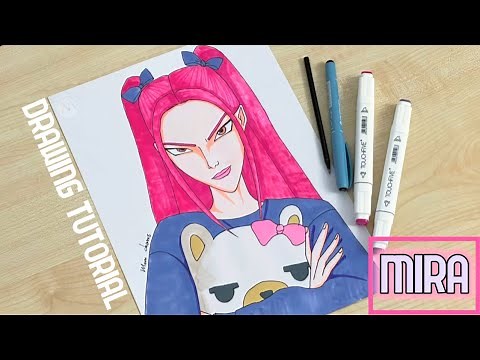 How to draw Mira from Huntrix / Kpop Demon Hunters