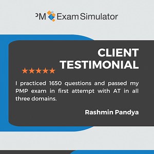 Practice makes perfect! Congrats, Rashmin. Pass the PMP exam, too! Prepare with The PMP Exam Simulator - https://pulse.ly/uhkw064qrp | The Project Management PrepCast