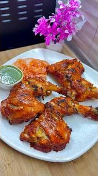 Dhaba Style Chicken Tandoori in OTG 🔥 Easy Restaurant Style Tandoori Chicken Recipe #shorts