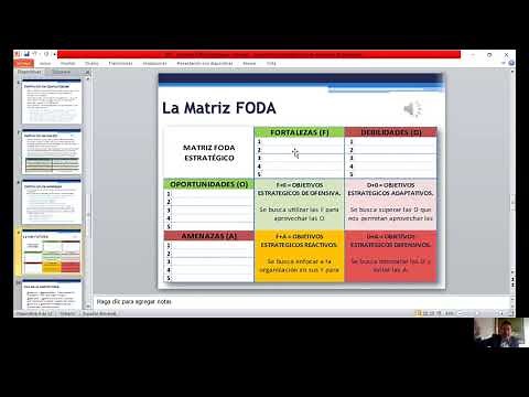 Tutorial - La Matriz FODA Estratégica