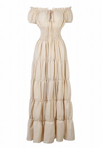 Watch Women Renaissance Dress Pirate Peasant Wench Irish Costume Medieval Dress on Amazon Live