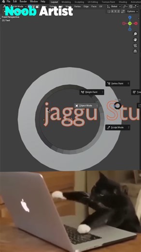5.3K views · 67 reactions |  Want to make your text follow a circle in Blender? It’s super easy → Just add a Circle Curve + apply a Curve Modifier on the text object = Done ✅ Perfect for creating logos, circular titles, or unique 3D designs in seconds!  Need professional 3D product animations? DM me or WhatsApp: 0304-7314715 #3d #3danimation #blender #blender3d #jaggustudio | Jaggu Studio | Facebook