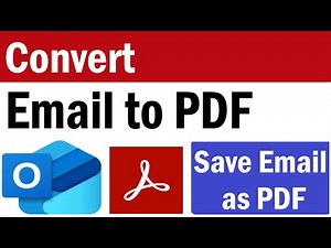 Convert Email To PDF | How to Save an Outlook Email as a PDF | How To Save Email As PDF 2025