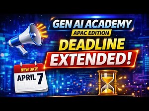 ⏳ Big Update: Gen AI Academy APAC Codelabs Deadline Extended | Finish Now & Qualify!