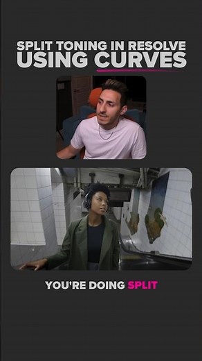 Split Toning using Curves in Resolve #davinciresolve