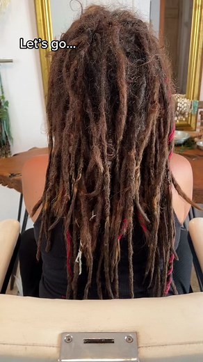 First dread maintenance in 2 years ✨ #dreadmaintenance #haircut #hairtok #dreads #fypシ