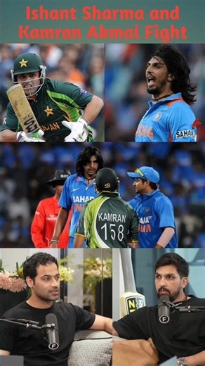 💯🔥Ishant Sharma and Kamran Akmal Fight💥 #Ind vs Pak #ipl #raj shamani #shorts