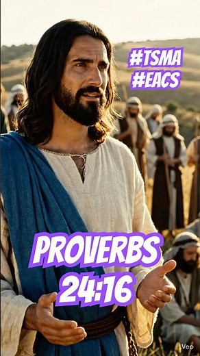 Proverbs 24:16"For though the righteous fall seven times, they rise again..."