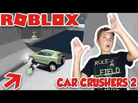 WASHING MY CAR IN THE GIANT WASHER! in ROBLOX CAR CRUSHERS 2 / MAKE MONEY BY DESTROYING CARS!