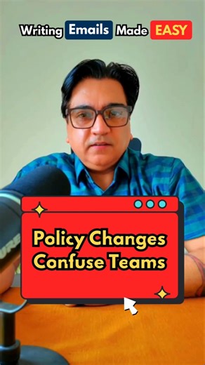 Email template for policy changes. #shorts #emails