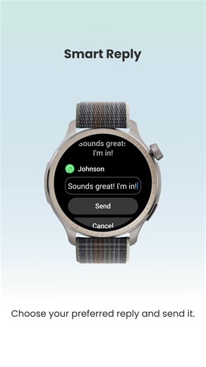 How to use Smart Reply to respond to notifications. #DiscoverAmazing | Amazfit