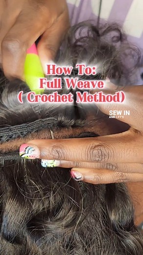 Traveling Hair Stylist | LICENSED on Instagram: "💥How To : Full Weave ( Crotchet Method) .Call or text 301-485-9298 for your next appointment . Save and Try for later. SERVING ALL STATES. Follow to see more tutorials. 💎Hairloss Consultations Available 💎Out of State Consultations "Transform your look effortlessly with a full sew-in weave using the crochet method! ✨ This technique gives you the best of both worlds: the natural look and feel of a traditional sew-in with the speed and versatility