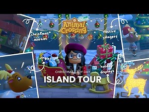 Christmas Island Tour 🏝 ACNH Christmas Island | ACNH Toy Day Event | ACNH Island Designs + Inspo
