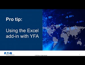 Using the Excel Add-in  - Eaton videos