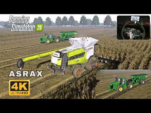 FS25 | Ultra Realistic Corn Harvesting | Claas Lexion 8900 & John Deere R9 640 (fs25 reshade)