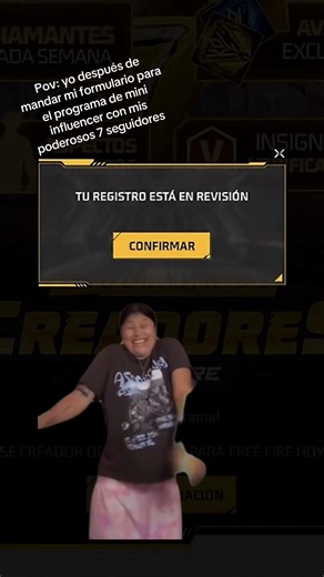Pov: yo después de mandar mi formulario para el programa de mini influencer con mis poderosos 7 seguidores #freefire #freefirelatam #fyp #paratiiiiiiiiiiiiiiiiiiiiiiiiiiiiiii