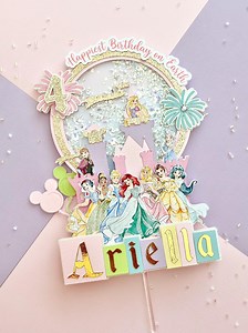Princess Castle Cake Topper Pastel Decoration Birthday Party - Etsy