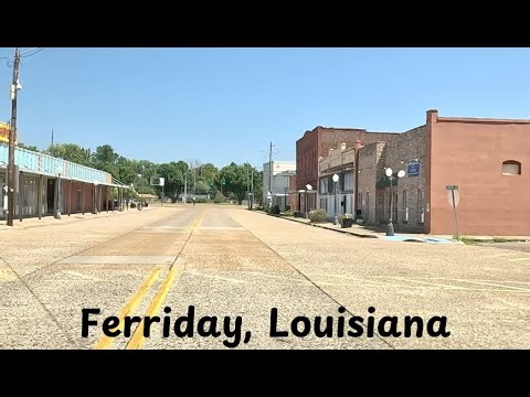 Dash Cam Drive: Exploring the Streets of Ferriday, Louisiana