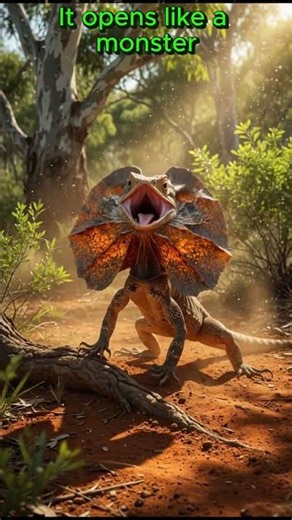 Frilled lizard - This Reptile Turns Into a Monster