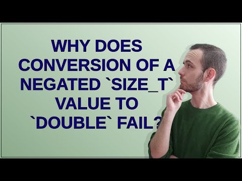 Why does conversion of a negated size_t value to double fail?