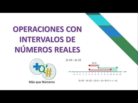 OPERACIONES CON INTERVALOS DE NÚMEROS REALES