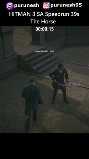 The Horse 39s SA ⚡🏃💨 HITMAN 3 Featured Contracts #shorts #hitman3 #speedrun #action #gaming #stealth