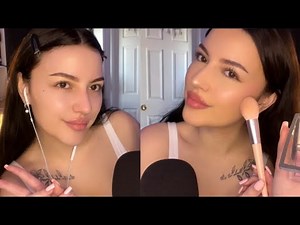 ASMR | In-Depth Makeup Tutorial (Easy) 💋 Relaxing Whispers & Application Sounds #asmr #makeup