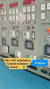 6.1K views · 134 reactions | 66/11kV Substation Control Room & Battery Room | Protection Relays, DC System, Breaker Control Explained #66kVSubstation #11kVSystem #ControlRoom #electricalengineering | Er Muhammad Miyaji | Facebook