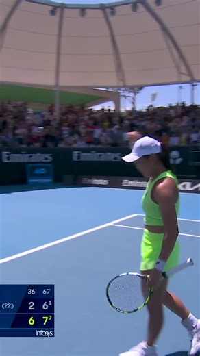 TJEN - GET IN! The first Indonesian woman to win a round at the Australian Open since 1998! 🎥: ESPN • TNT Sports • Wide World of Sports • WOWOW | Australian Open