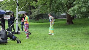 RAW VIDEO: Brad Pitt And Jimmy Fallon Filming A Sketch On ‘The Tonight Show Starring Jimmy Fallon’