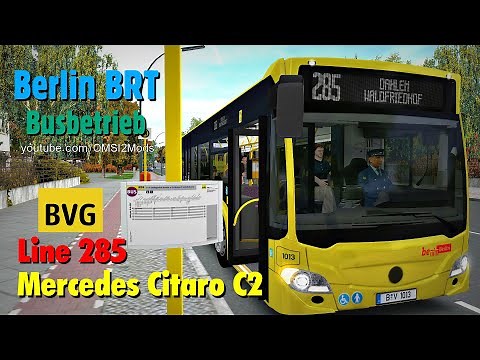 OMSI 2 – BERLIN BRT (Mercedes Citaro C2 Solo E6) Line 285 BVG 2020