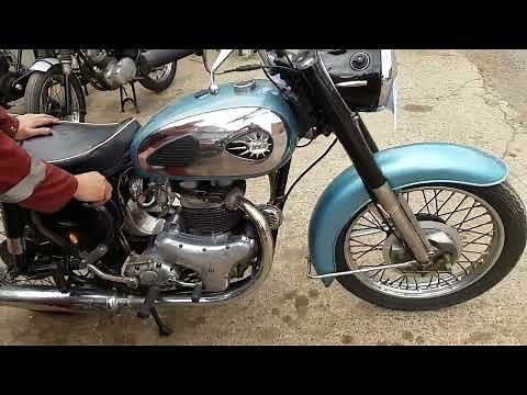 1959 BSA A10 Golden Flash 650cc at Andy Tiernans #08939BSA