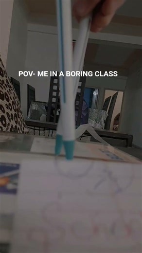 pov me in a boring class, pen walking! Riva creates